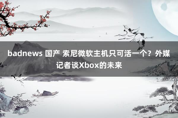 badnews 国产 索尼微软主机只可活一个？外媒记者谈Xbox的未来